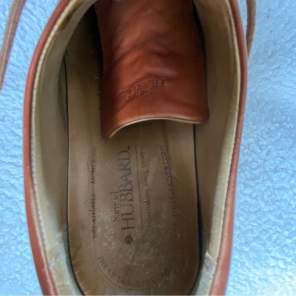 Hubbard Leather Brogue Shoes with lace,Sz:    8 W, Color: Whiskey Tan - Picture 6 of 8